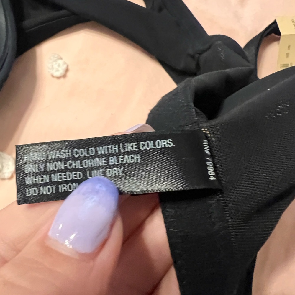 NWT Soma Erica Black Floral Front Closure Underwire Lined Bra 38D - Picture 10 of 10